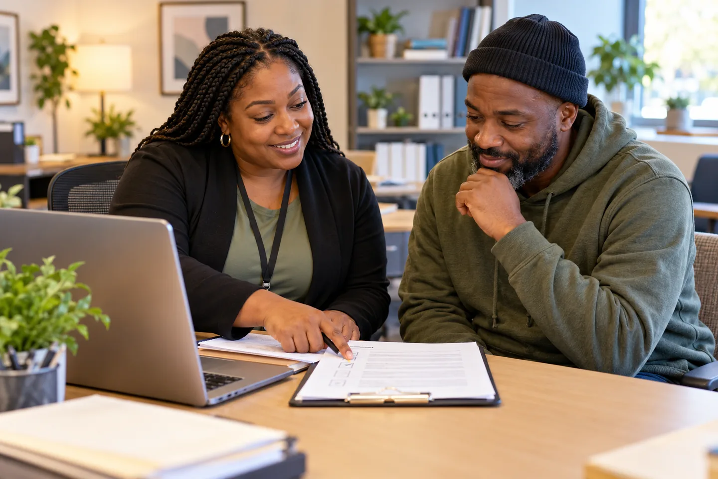 Illustrative concept: a coordinated conversation about next steps